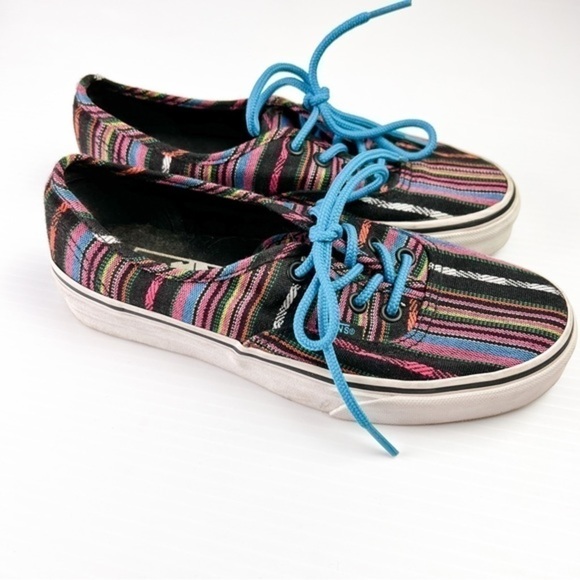 VANS Authentic Guate Stripe Sneaker Womens 6 Guatemalan Stripe lace up - Picture 5 of 9